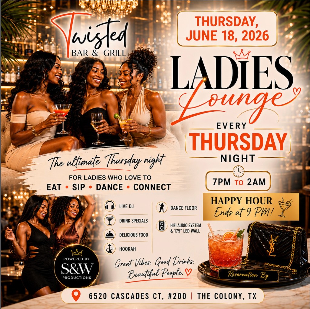 Ladies Lounge every Thursday at Twisted Bar and Grill